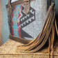 Native design oversized handbag